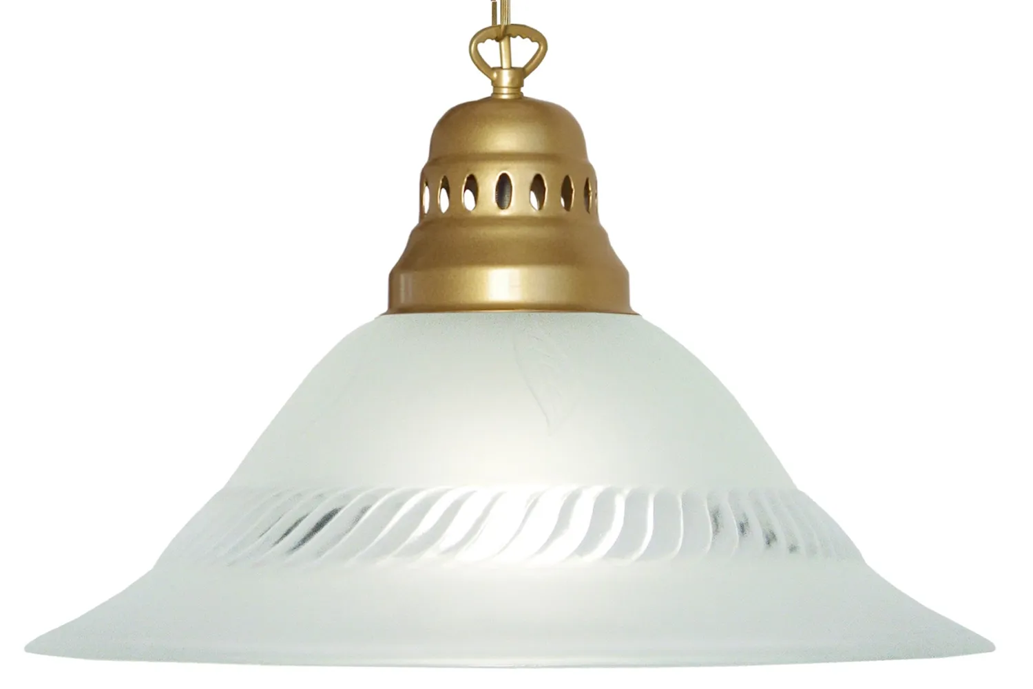 Tosel Classique sospensione vetro 40x100cm ambra