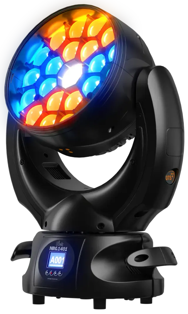 DTS Nick NRG 1401 testa mobile LED professionale