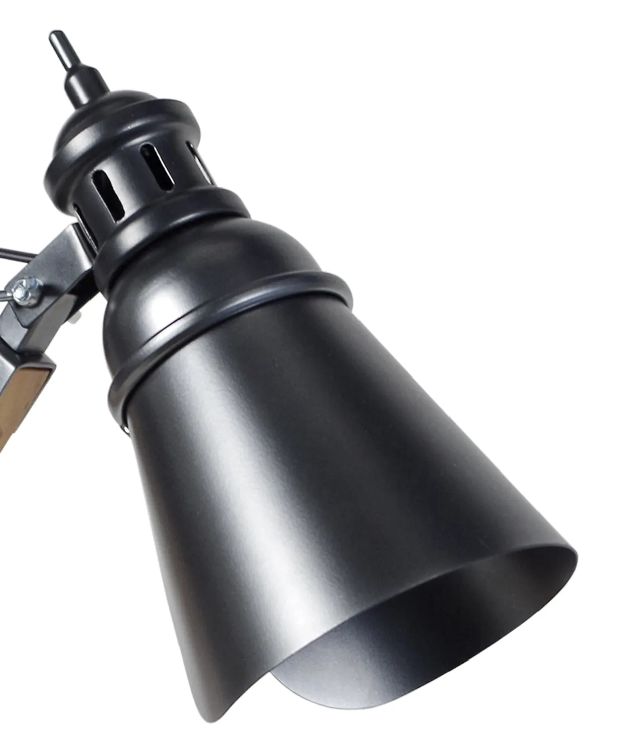 Tosel Iron lampada da tavolo snodabile nero 46x66cm