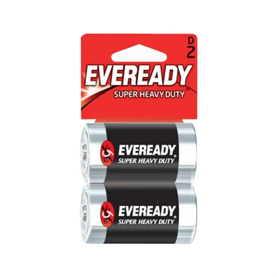 Eveready Super Heavy Duty Pile D 1,5V Confezione 2 Pezzi