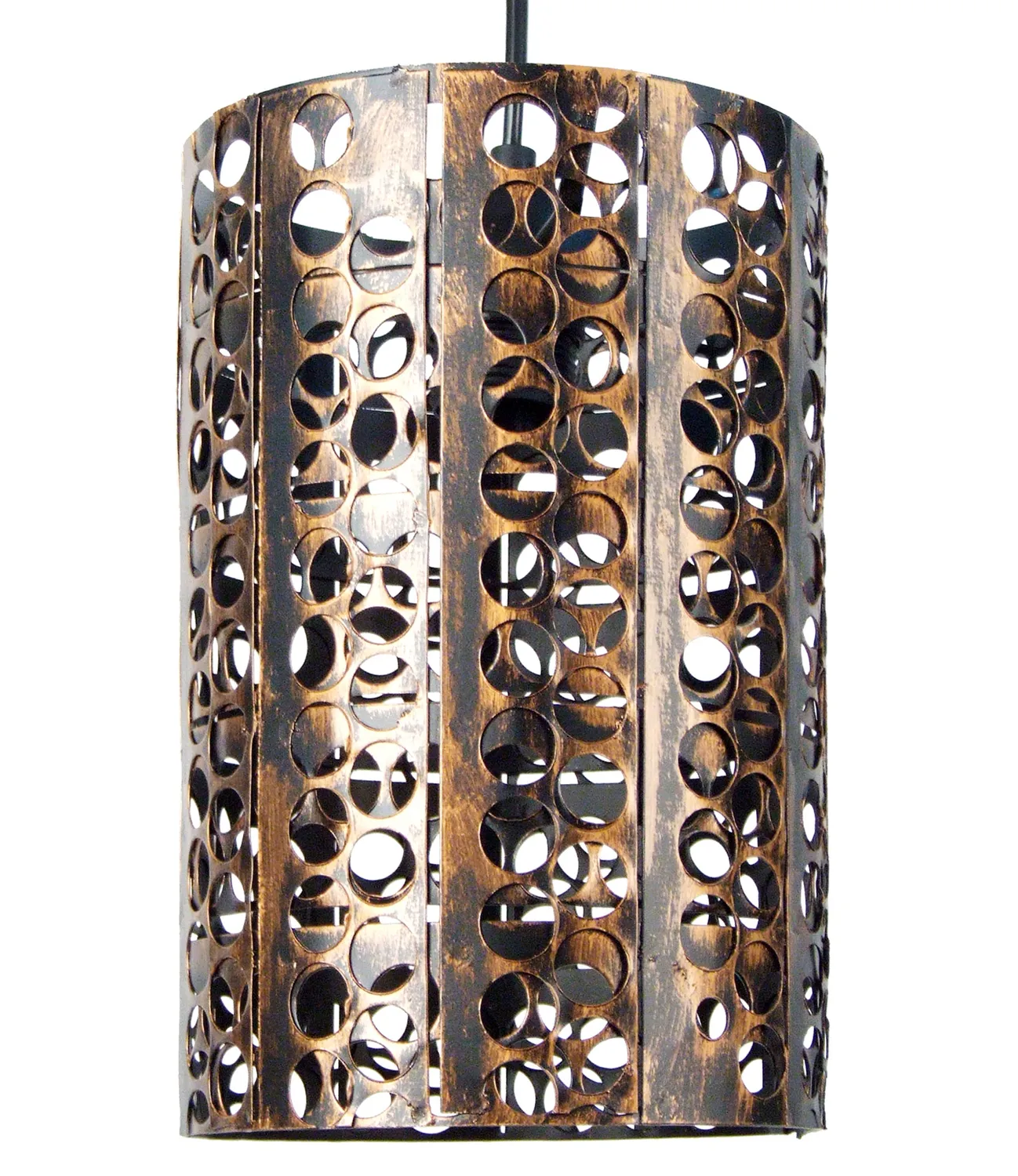 Tosel Zen sospensione cilindrica nera D18 E27
