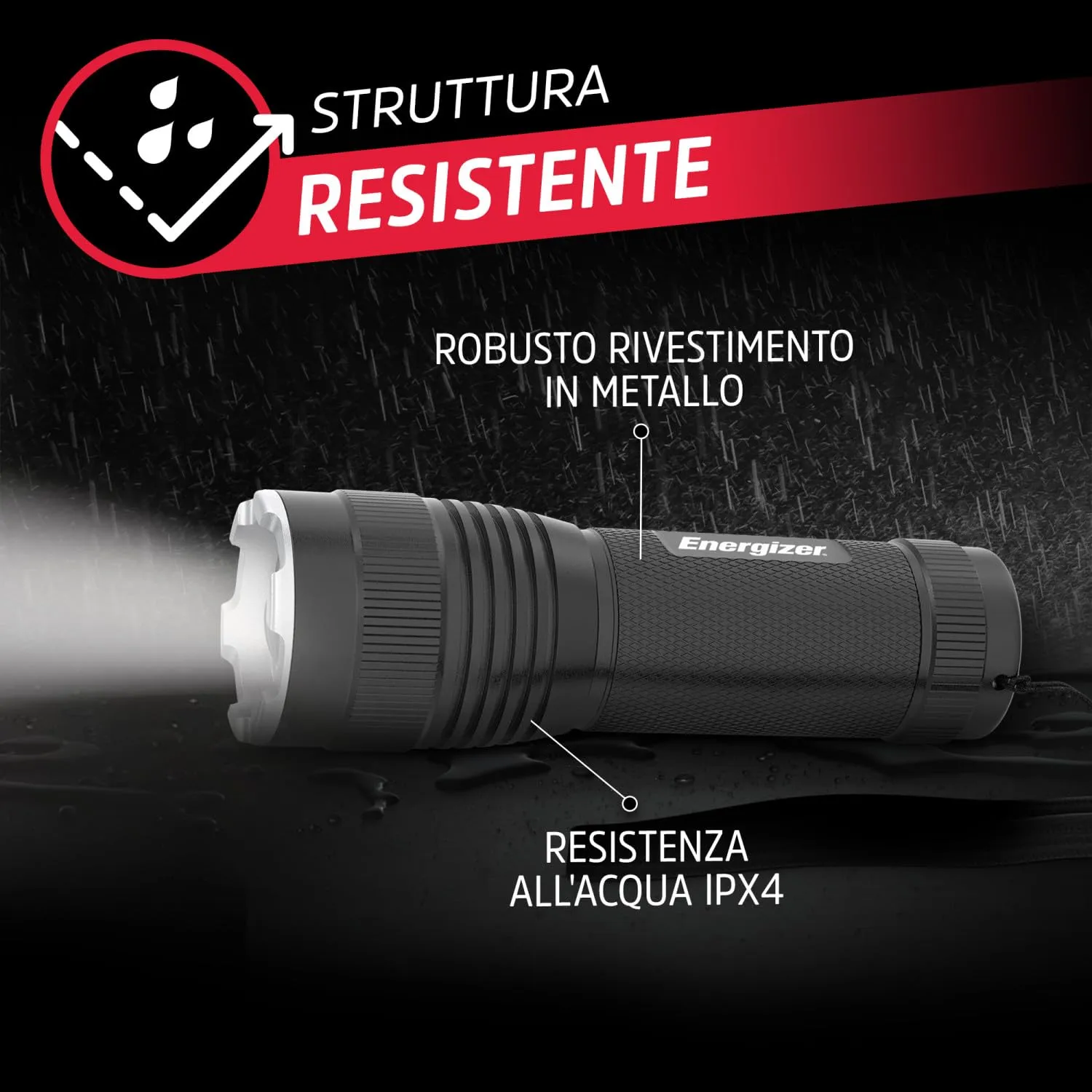 Eveready Torcia LED Nera 270 Lumen 2 pezzi AAA