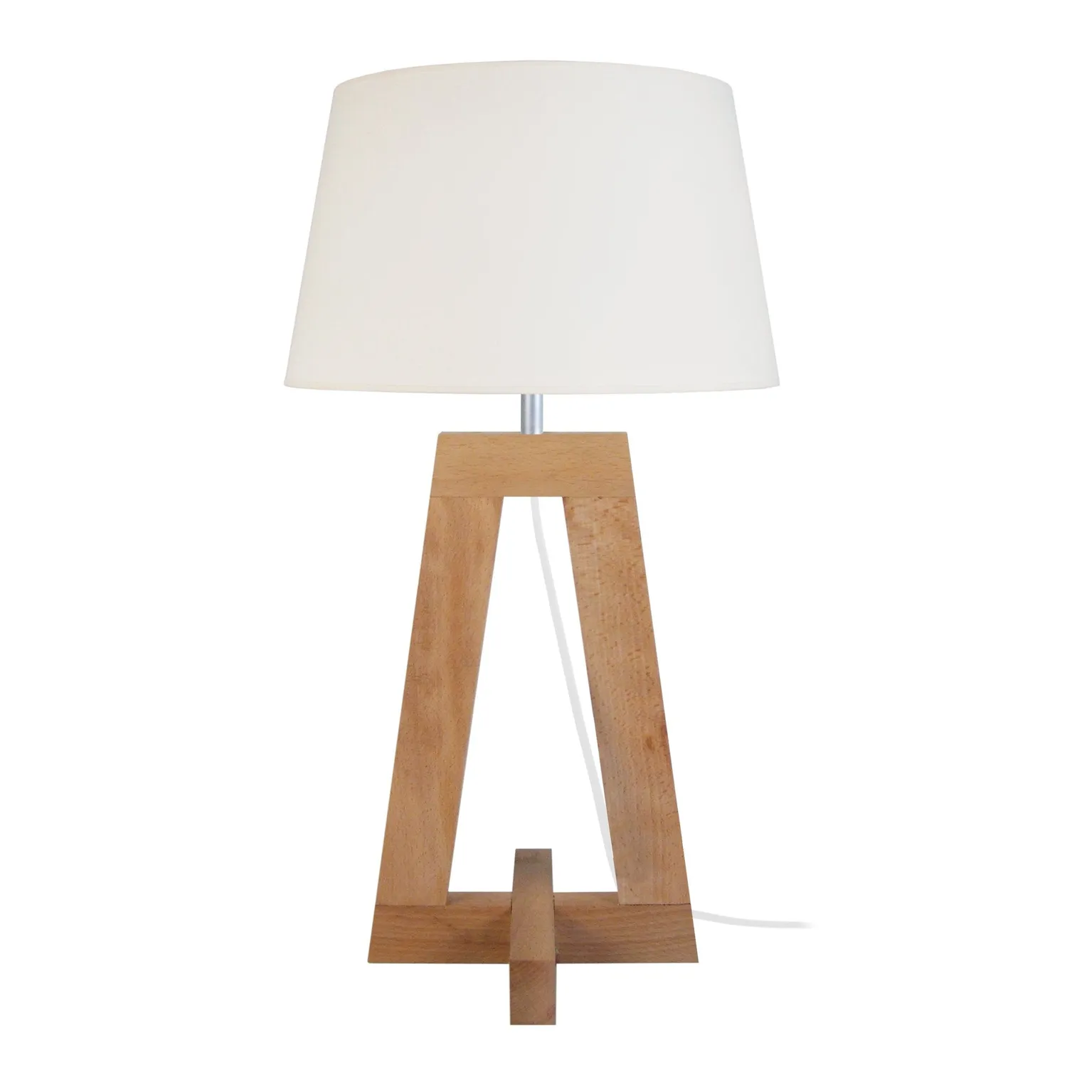 Tosel Vili A lampada tavolo colonna 30x54cm naturale ecru