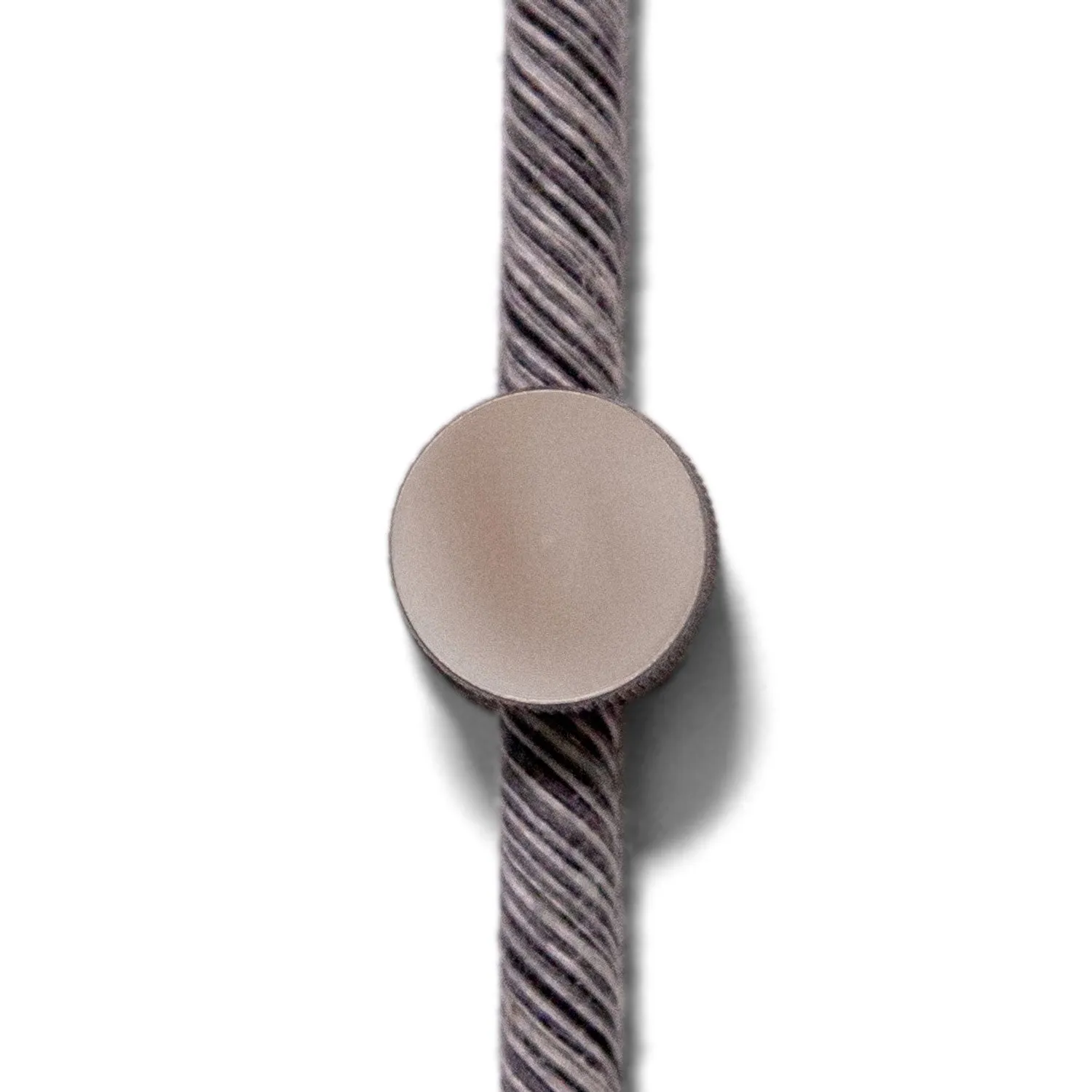 Creative Cables Sarè passacavo parete titanio satinato 2 pezzi alluminio