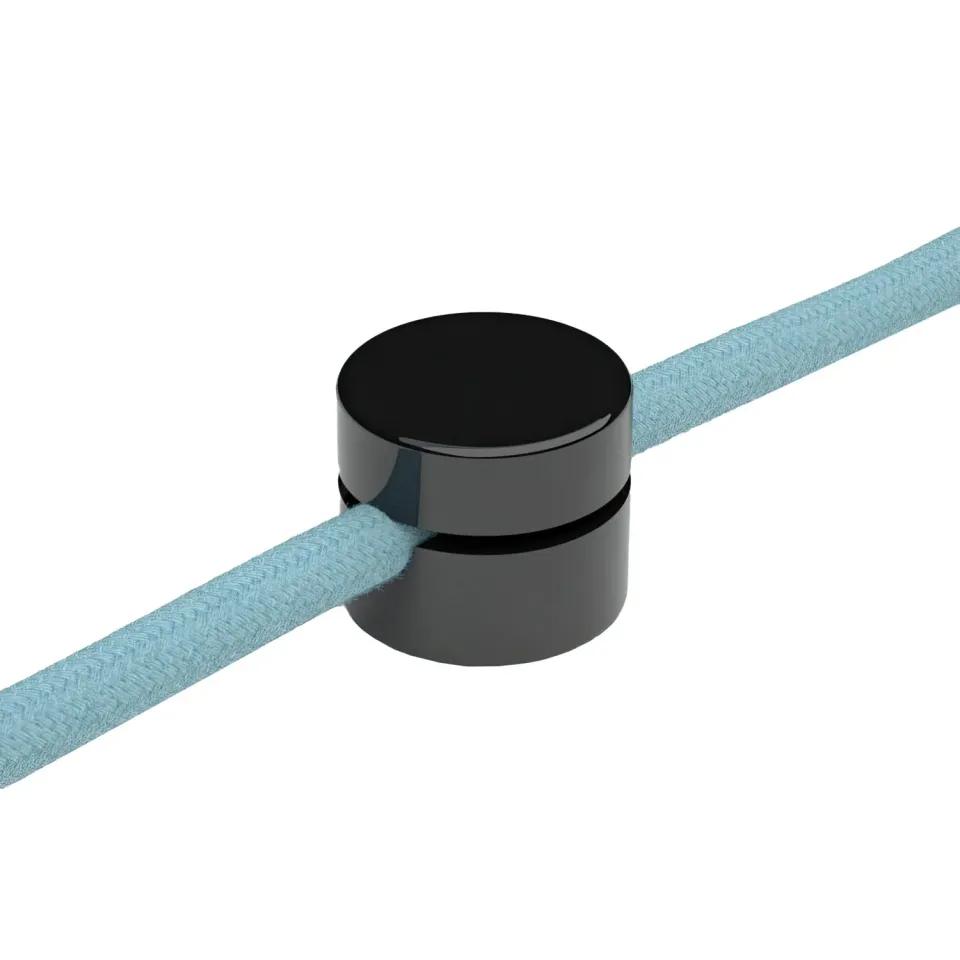 Creative Cables pressacavo parete nero 2 pezzi