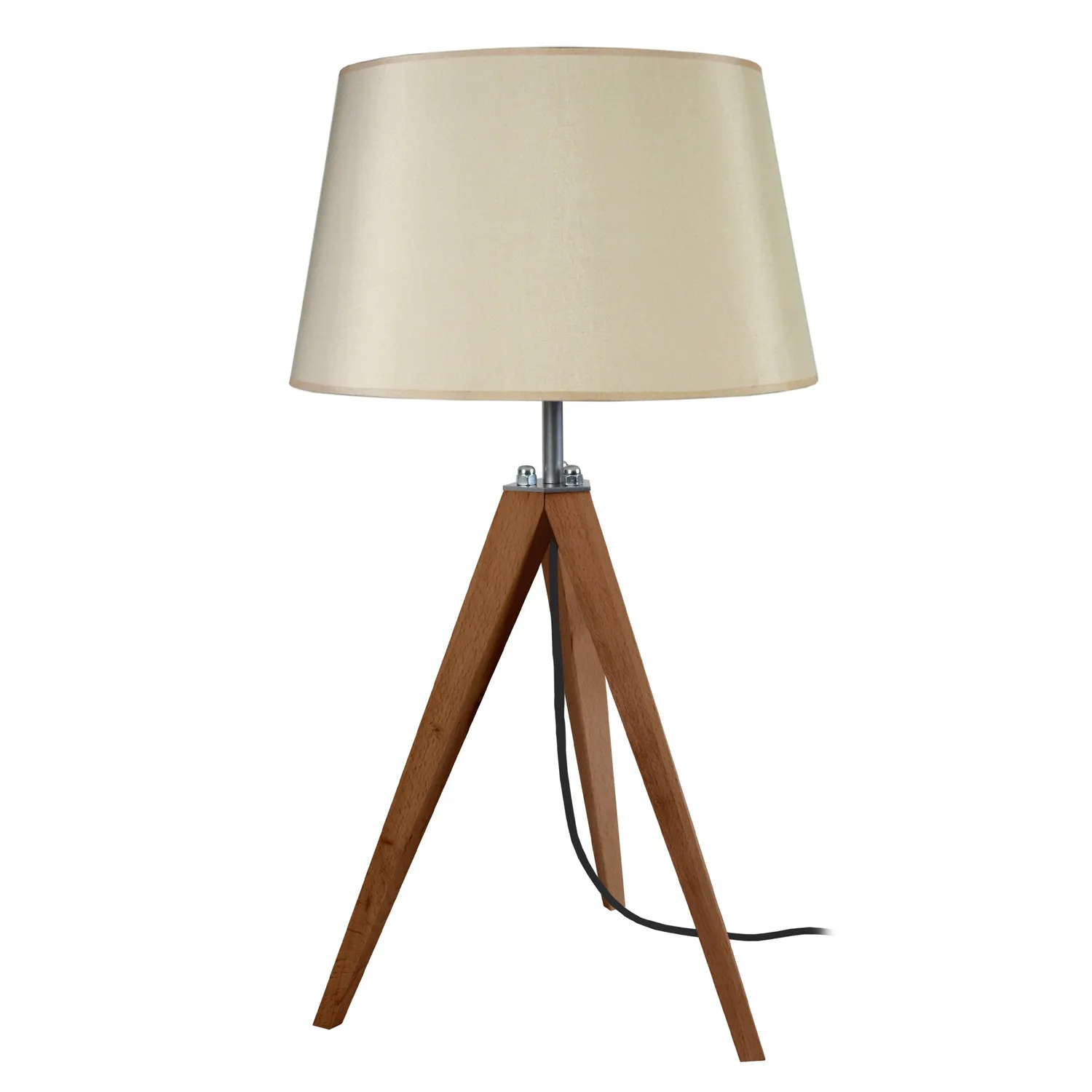 Tosel Idun lampada da tavolo treppiede 30x54cm naturale ecrù