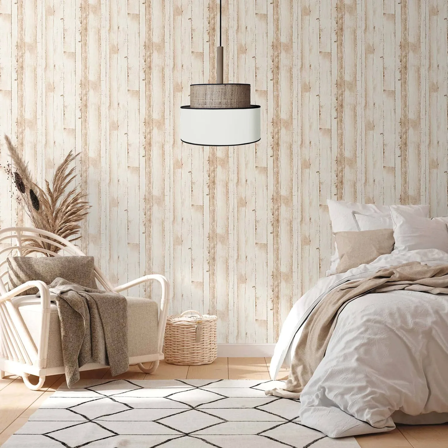Tosel Luana 60 sospensione fibra 60x100cm naturale