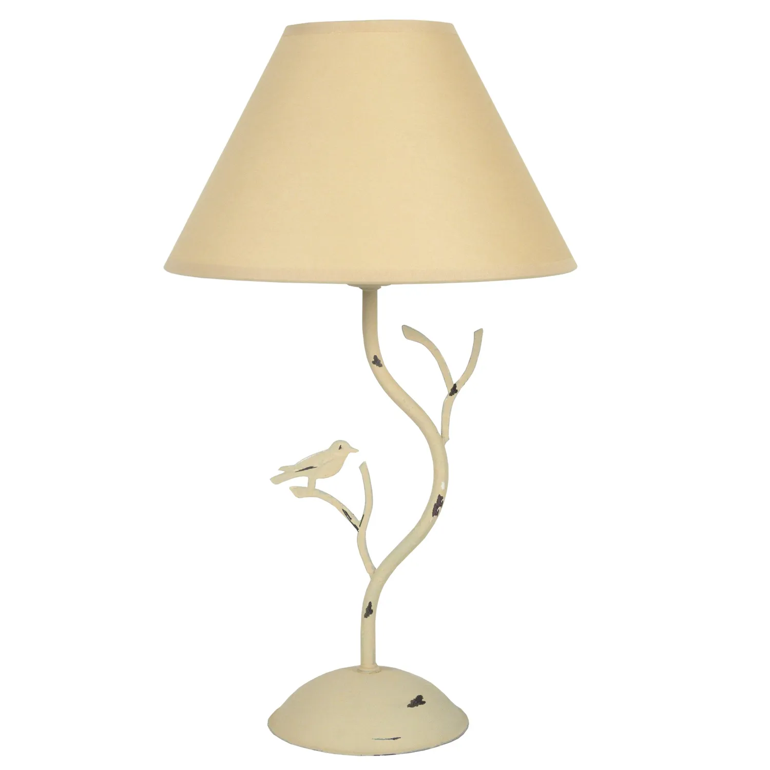 Tosel Oiseaux lampada tavolo bianca 25x41 cm