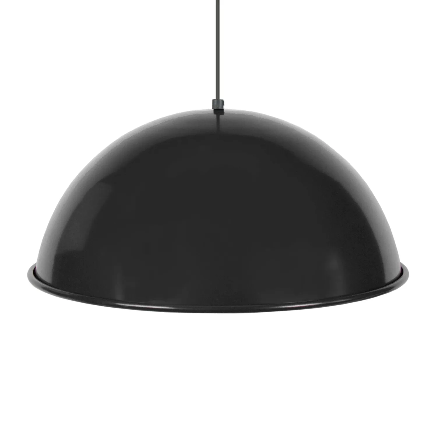 Tosel Gamelle Roué sospensione cupola nero 44x100 cm