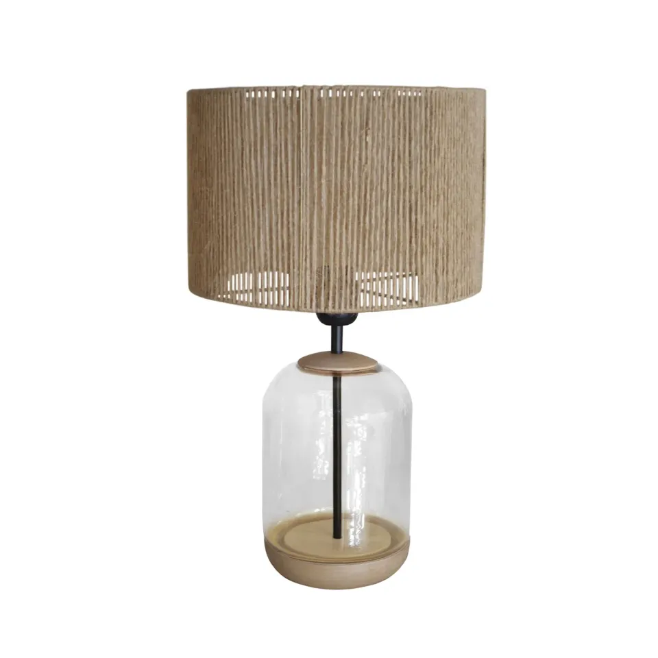 Tosel Svalbard S lampada da tavolo 41 cm juta