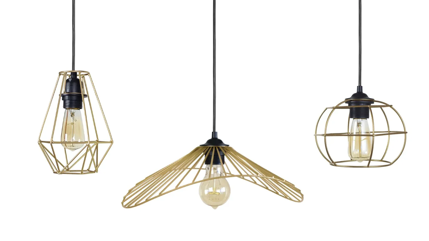 Tosel Olympia Lady Villepot lampadario barra 90 cm bianco 3xE27