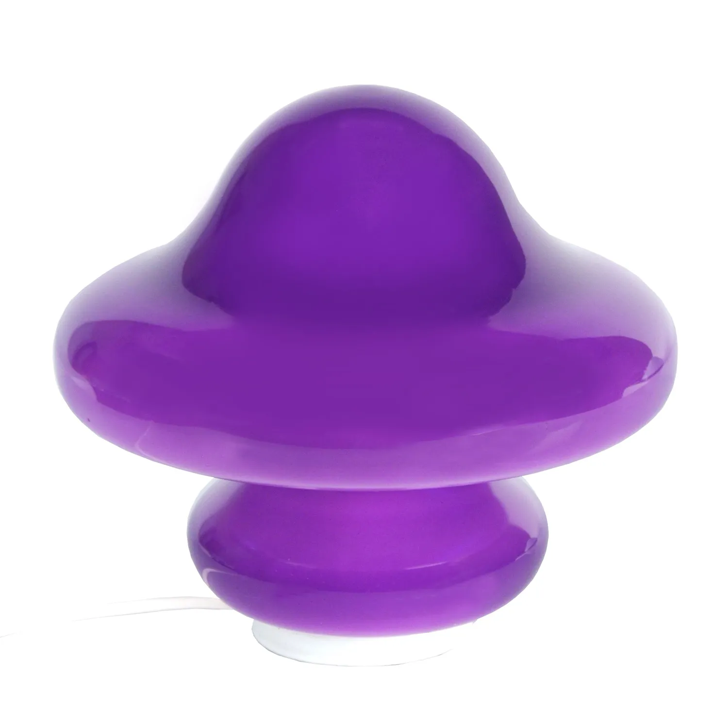 Tosel Strumpf lampada fungo vetro bianca 20x23 cm
