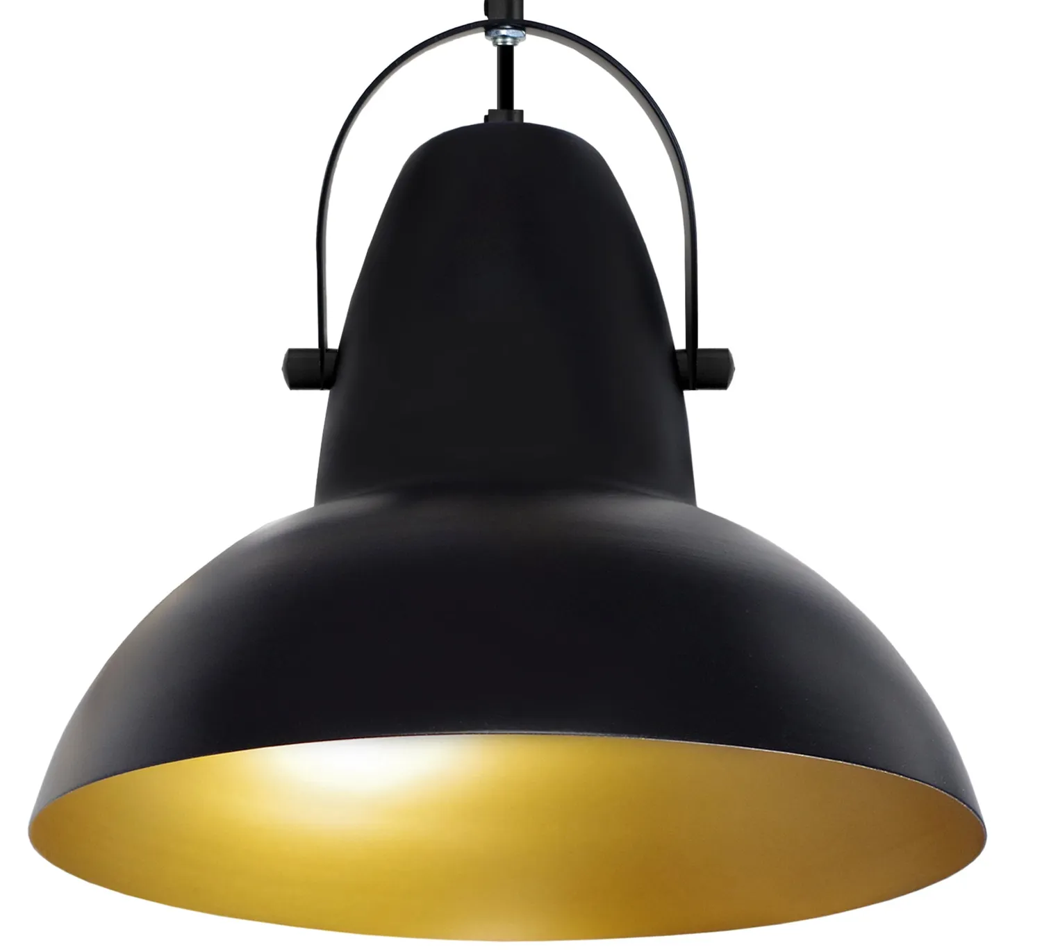 Tosel Aquitaine sospensione campana nera 30x100cm E27