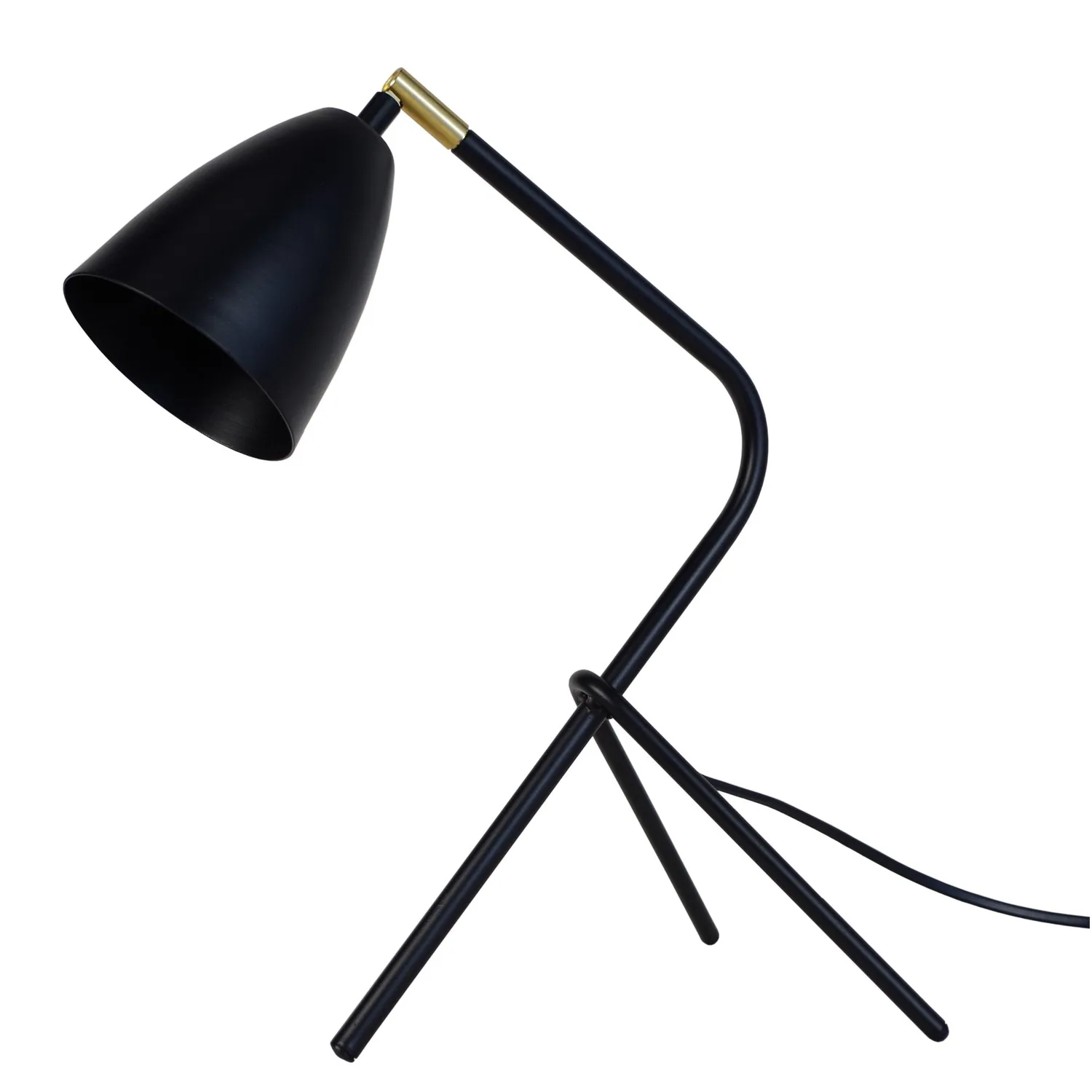 Tosel Larsen lampada scrivania treppiede Alluminio E14