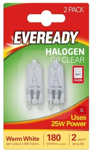 Eveready Capsule Alogene 25W G9 Trasparenti 2 pezzi