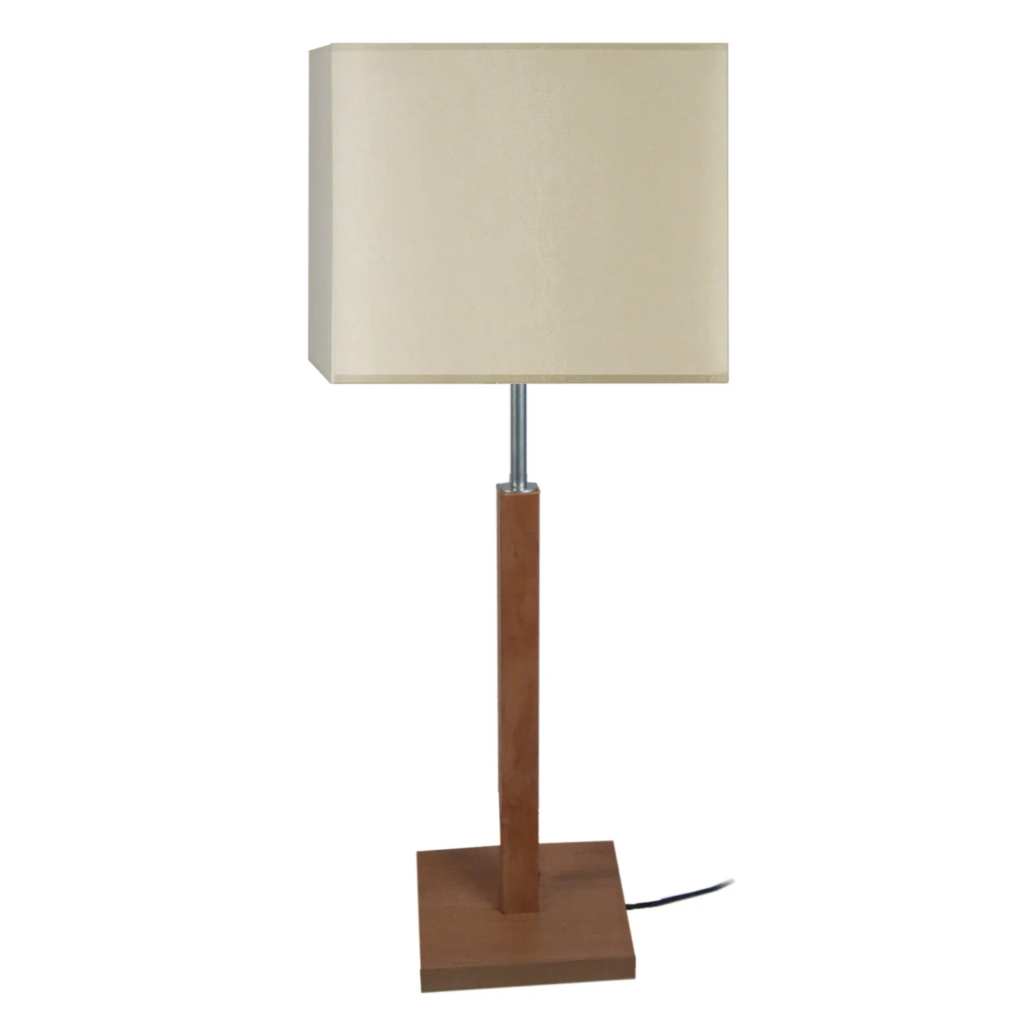 Tosel Frigga lampada tavolo legno naturale bianco 20x51 cm