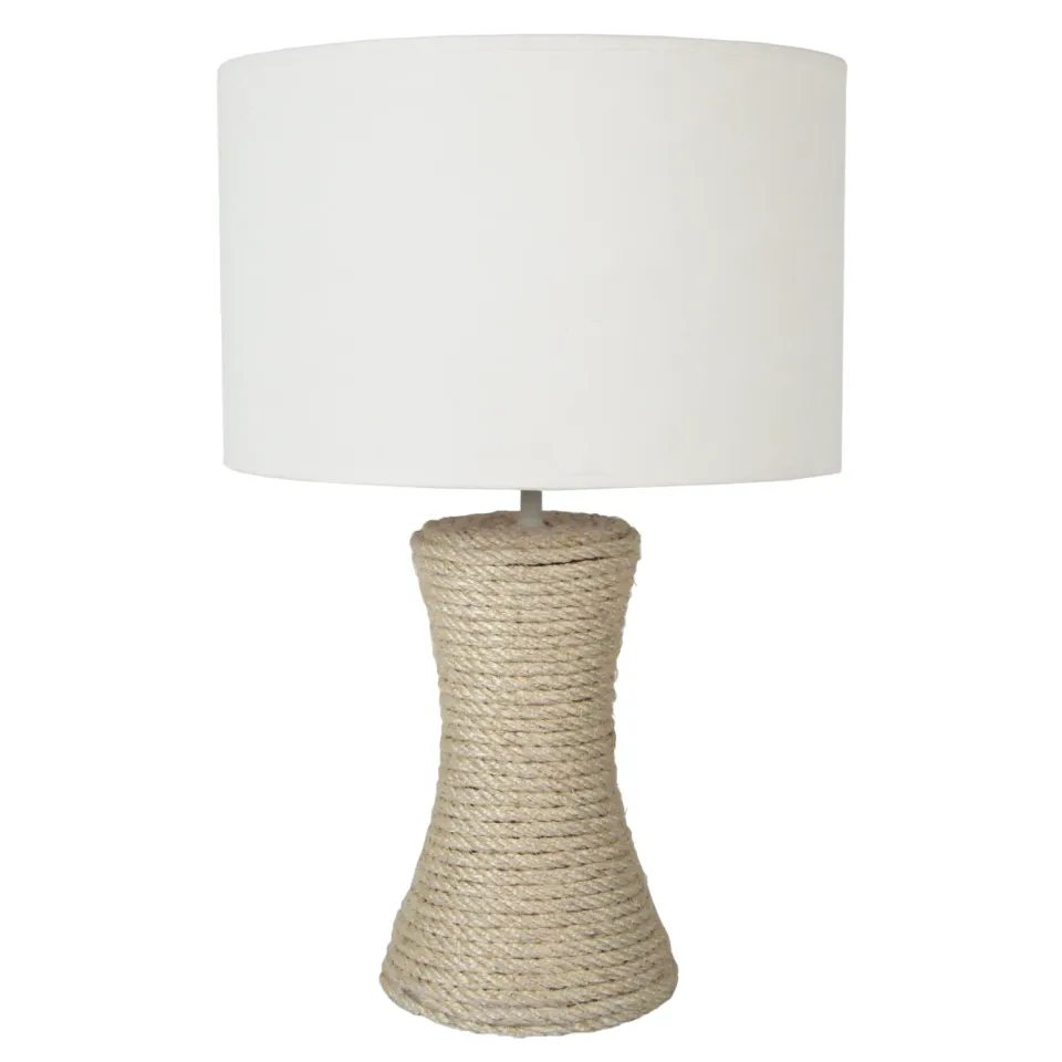 Tosel Trompeta Cordes lampada da tavolo sisal naturale 30x50cm