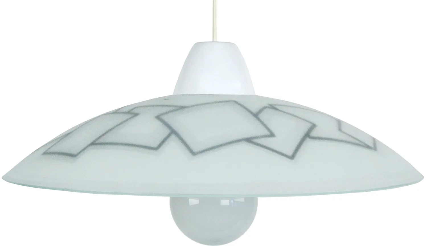 Tosel Pamela sospensione vetro 45x100cm cupola