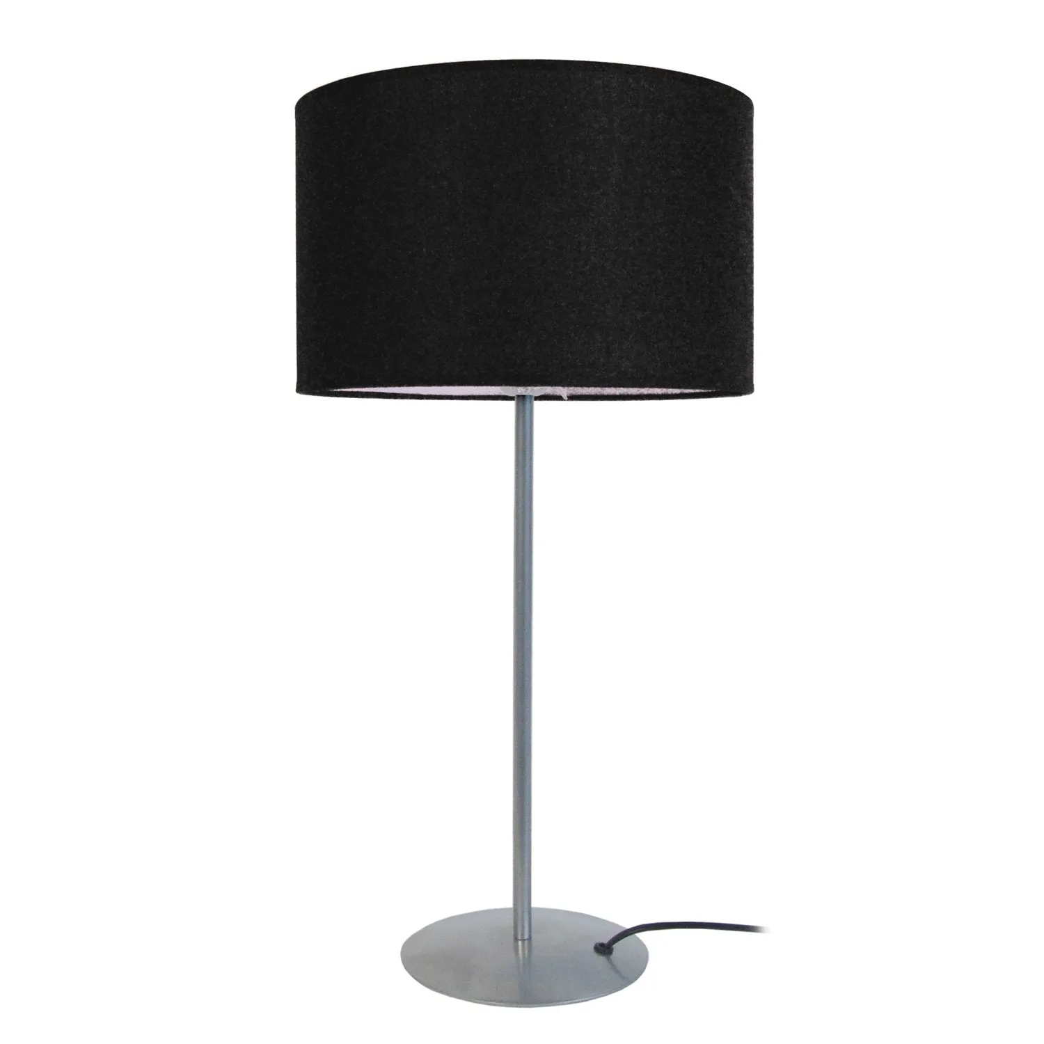 Tosel Alfena lampada da tavolo nero 30x58cm tessuto
