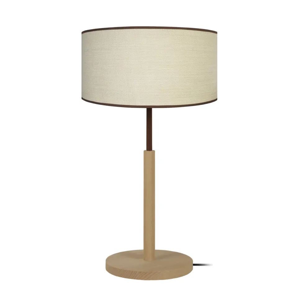 Tosel Chennai lampada tavolo treppiede legno beige 30x54