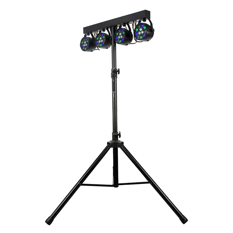 American DJ Mini Par Bar set 4 teste LED par con stativo