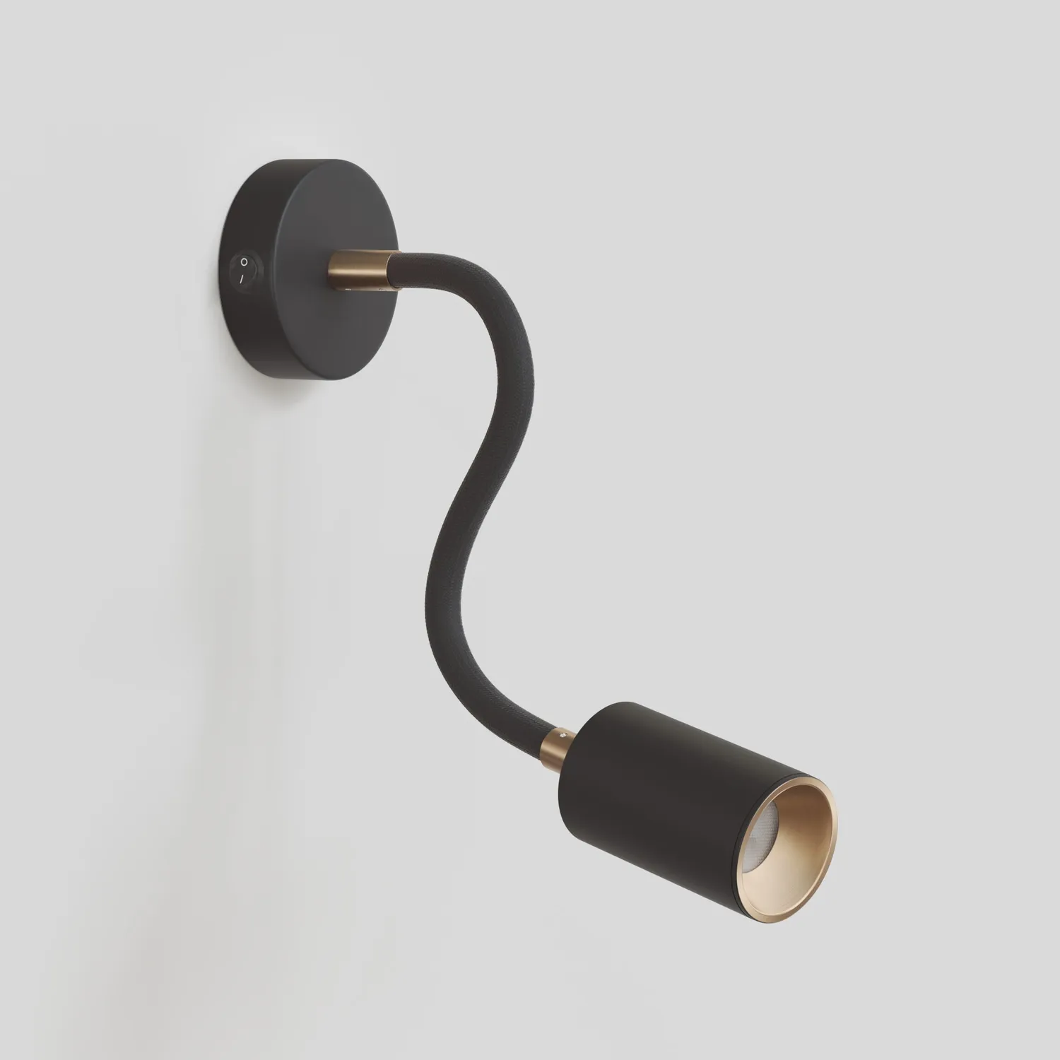Creative Cables Bispot applique Flex 30 cm nero bronzo GU10