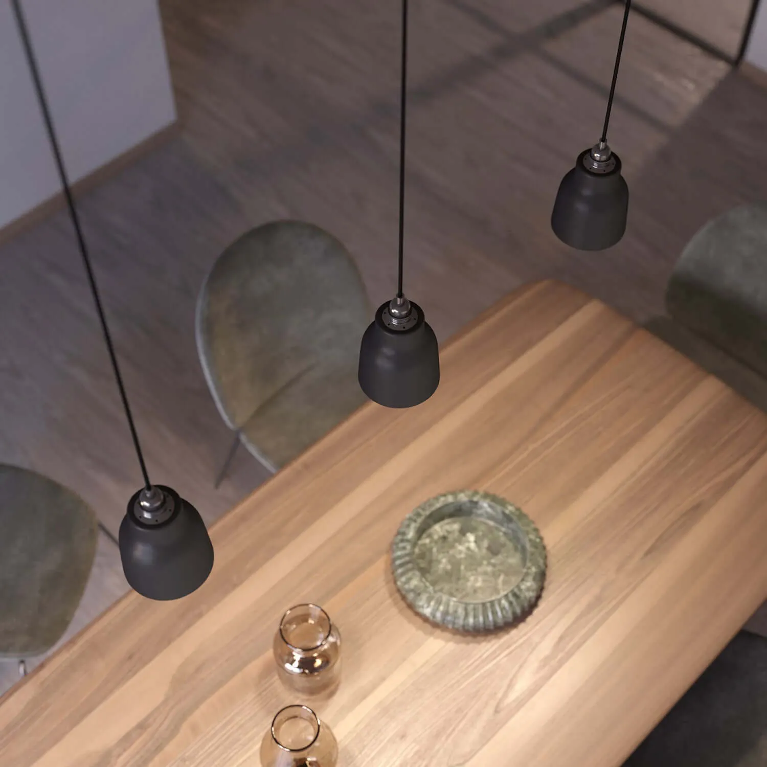 Creative Cables Materia Paralume Vaso Ceramica Lavagna