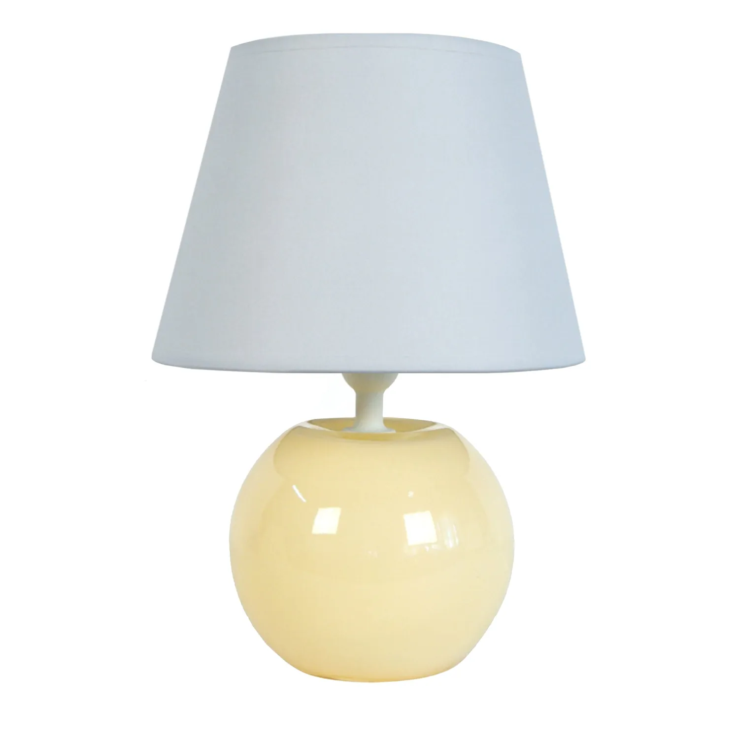Tosel Alina lampada tavolo vetro crema grigio 48cm
