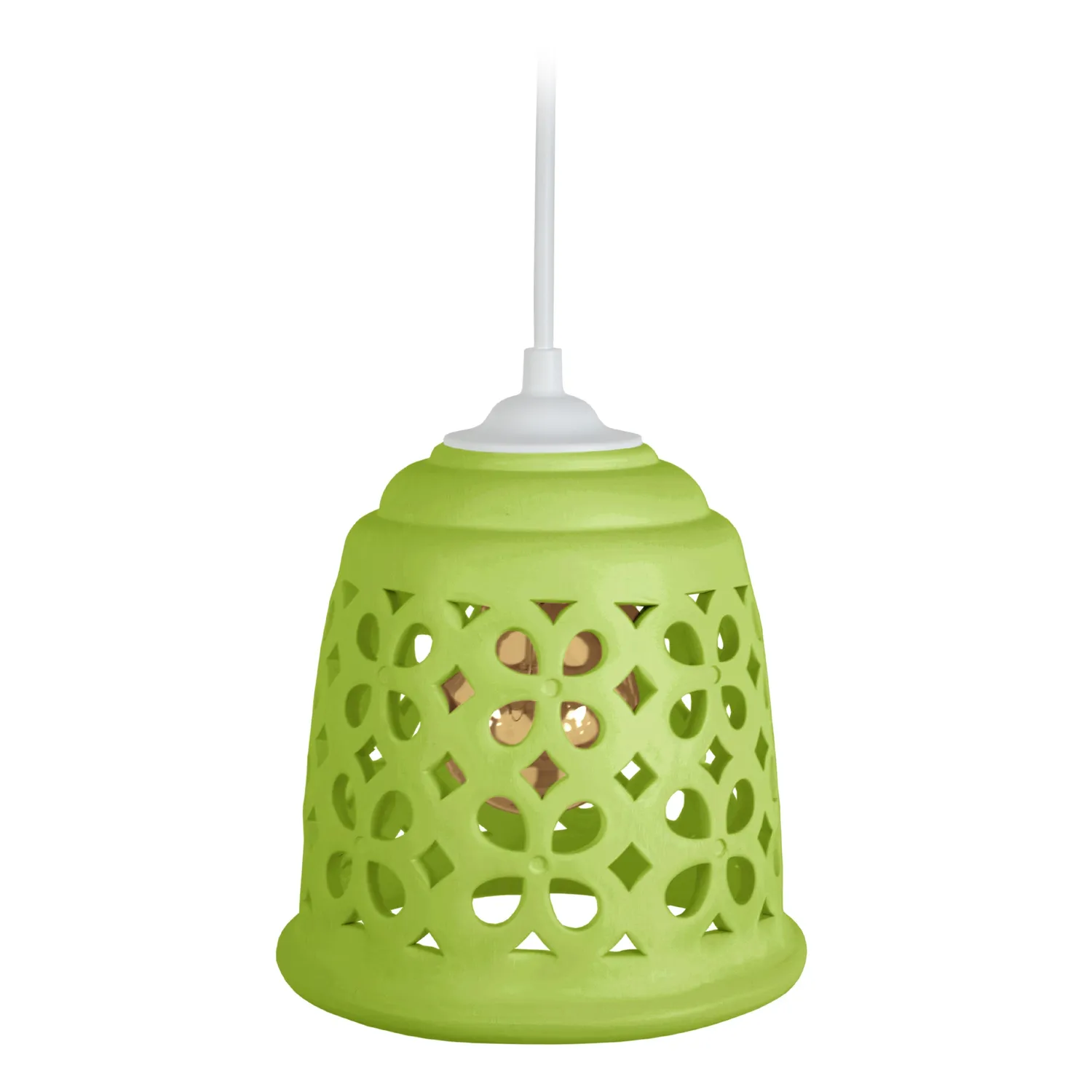 Tosel Loulé sospensione ceramica rossa 15,5 cm