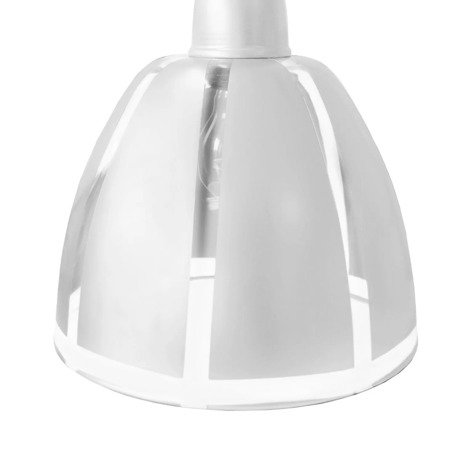 Tosel Ancona sospensione vetro bianco 29cm E27 dimmerabile