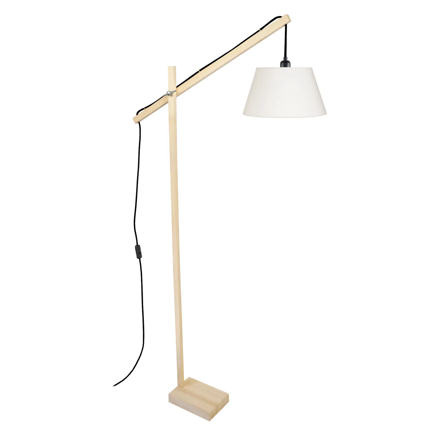 Tosel Pilori piantana lettura legno naturale bianco 30x180cm