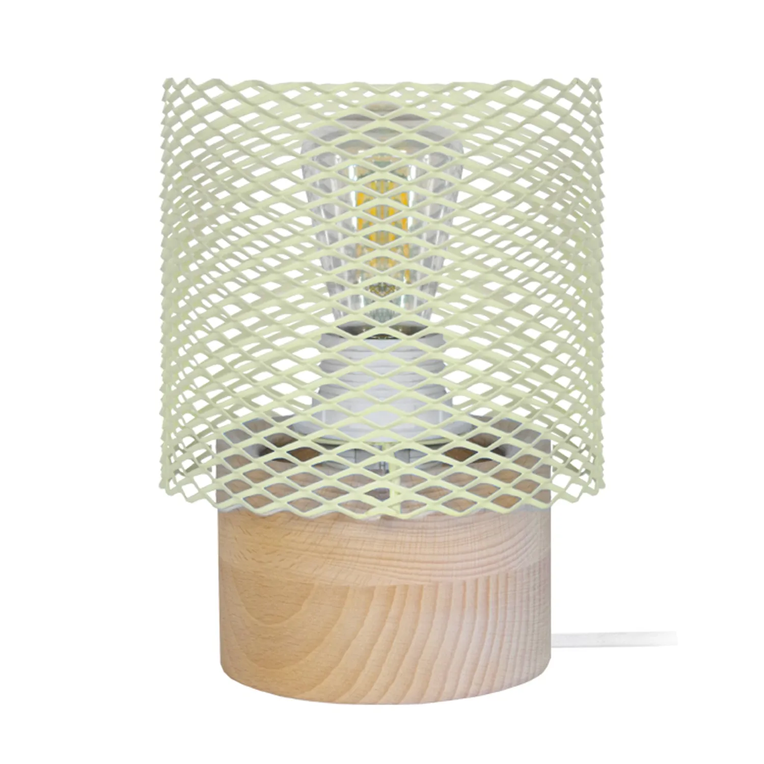 Tosel Adonis mini lampada tavolo bianco 13,5x19,5 cm