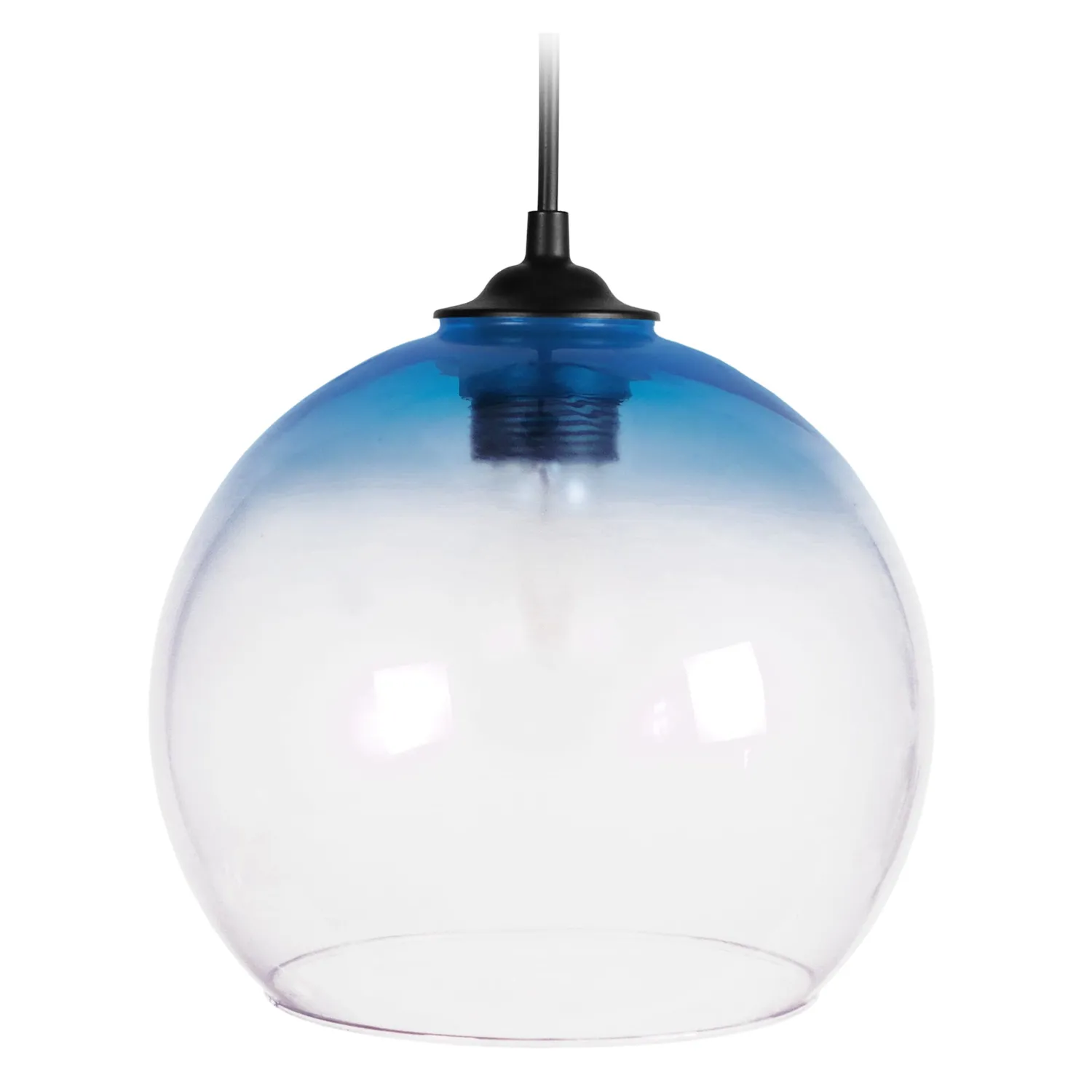 Tosel Globo Sospensione Vetro Gialla 20x100cm