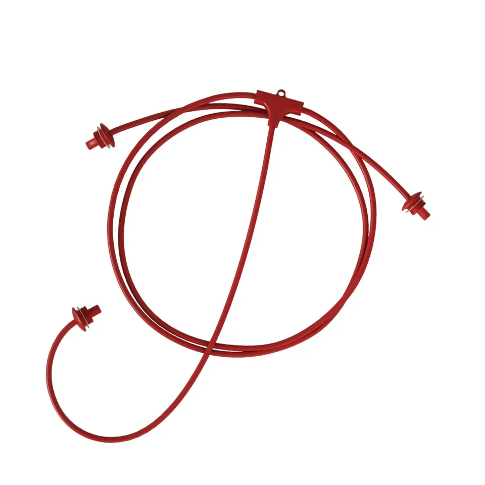 Creative Cables Marina cavo a T rosso stella marina 140 cm