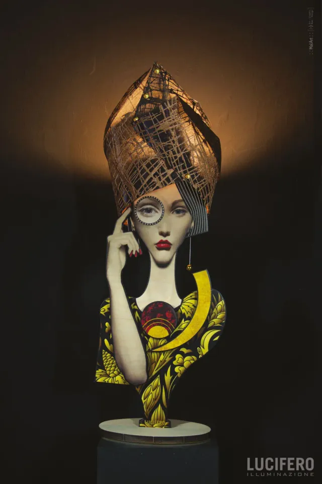 Lucifero Top Class Chic lampada da tavolo cotone