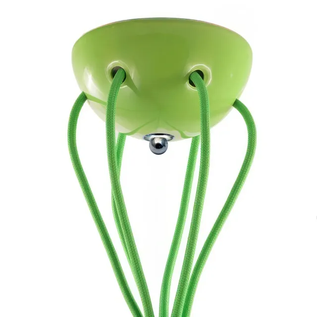 Creative Cables rosone ceramica 6 fori verde pistacchio 130 mm