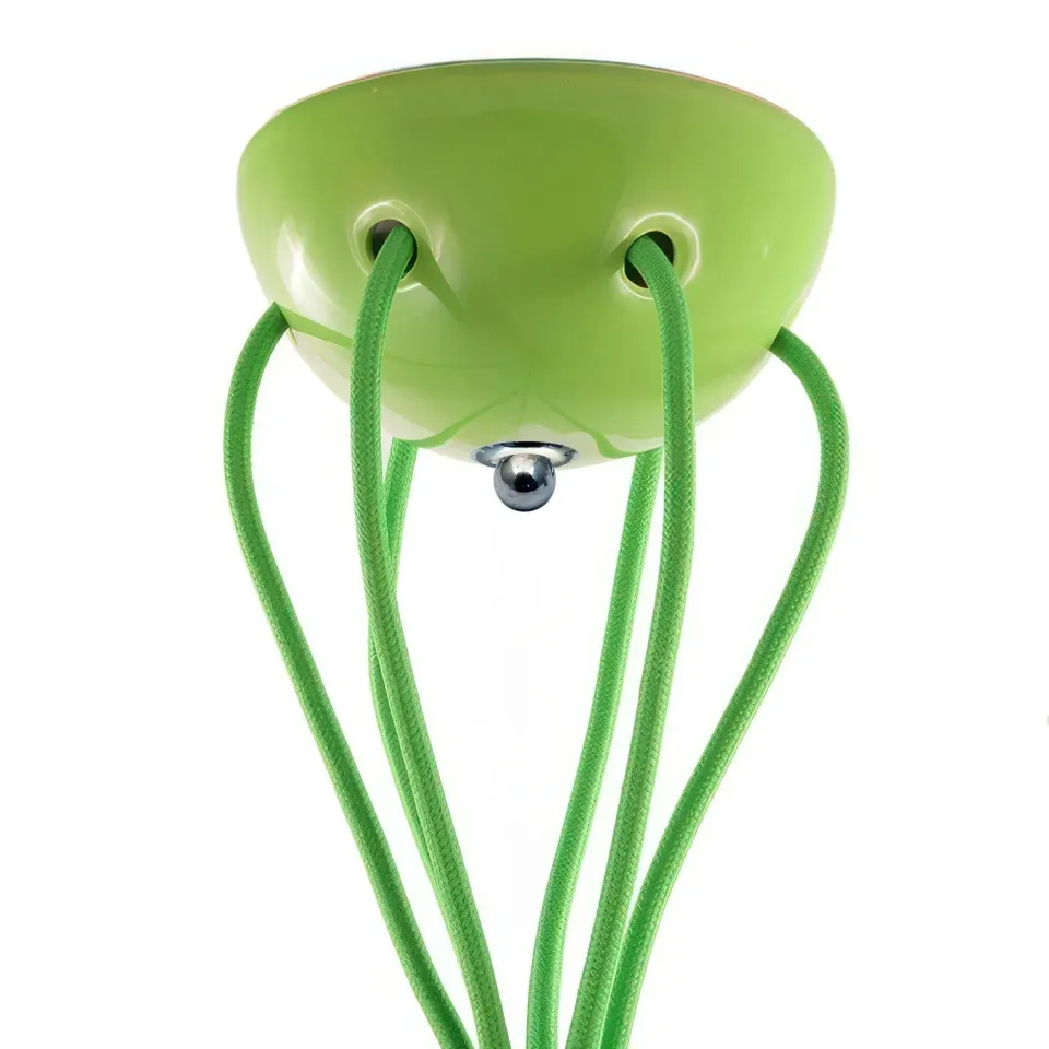 Creative Cables rosone ceramica 6 fori verde pistacchio 130 mm