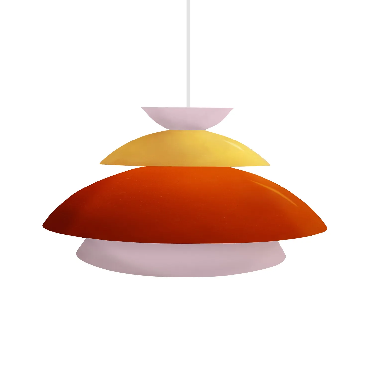 Tosel Frida sospensione a cupola arancione D40