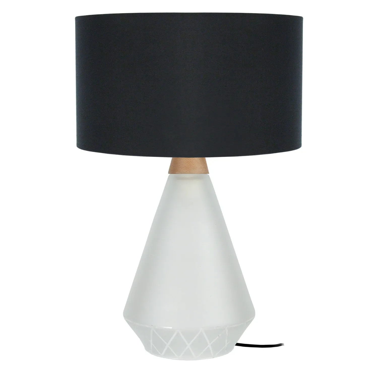 Tosel Kuopio lampada da tavolo vetro 35 cm
