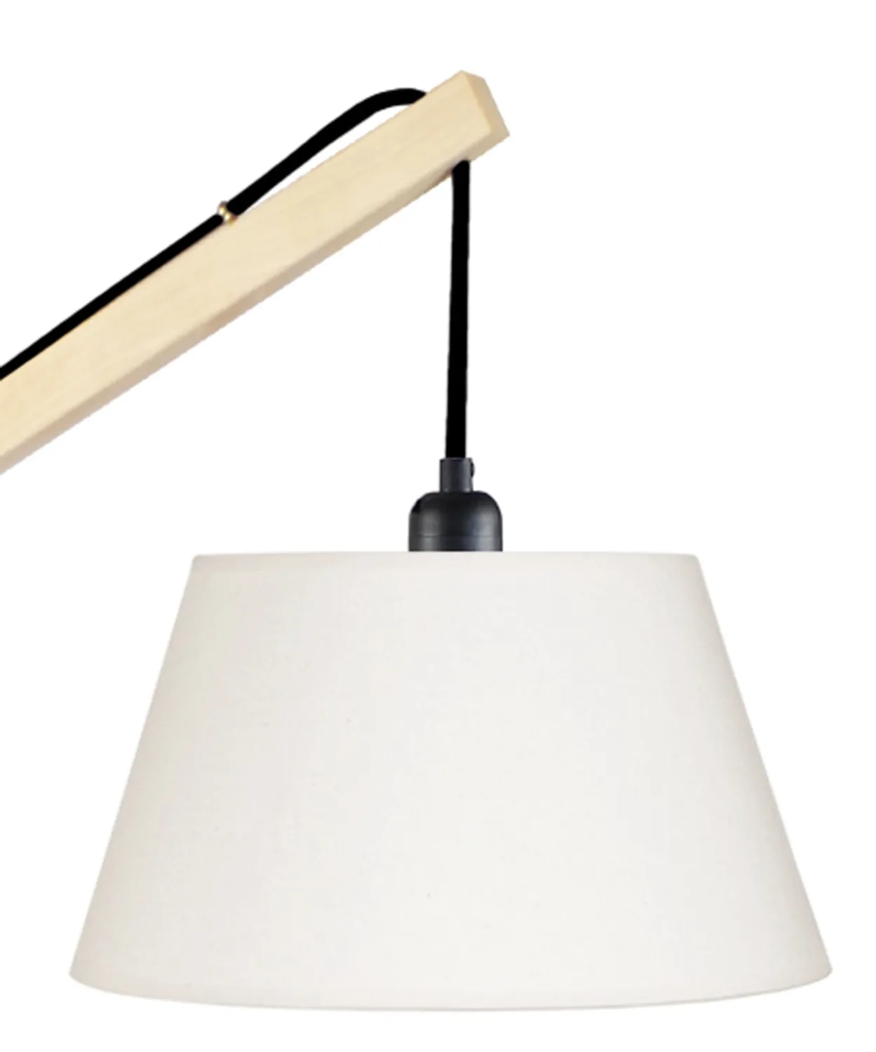 Tosel Pilori piantana lettura legno naturale bianco 30x180cm