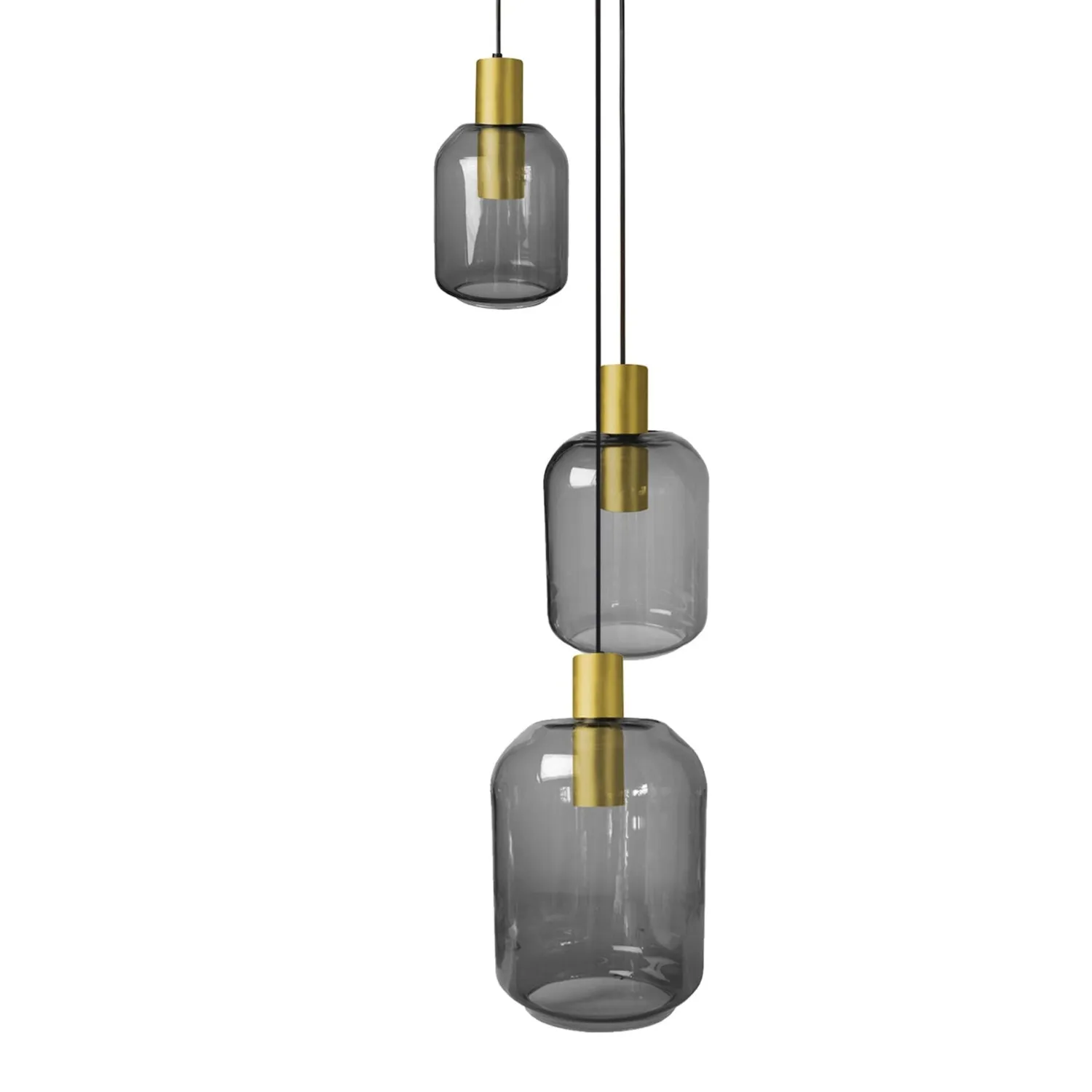 Tosel Svalbard Small lampadario 40 cm oro vetro