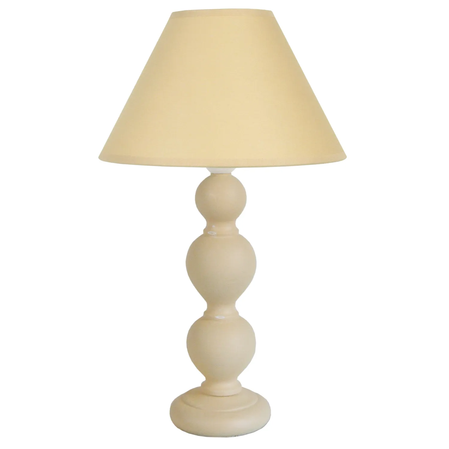 Tosel Dax lampada da tavolo colonna crema 25x44cm