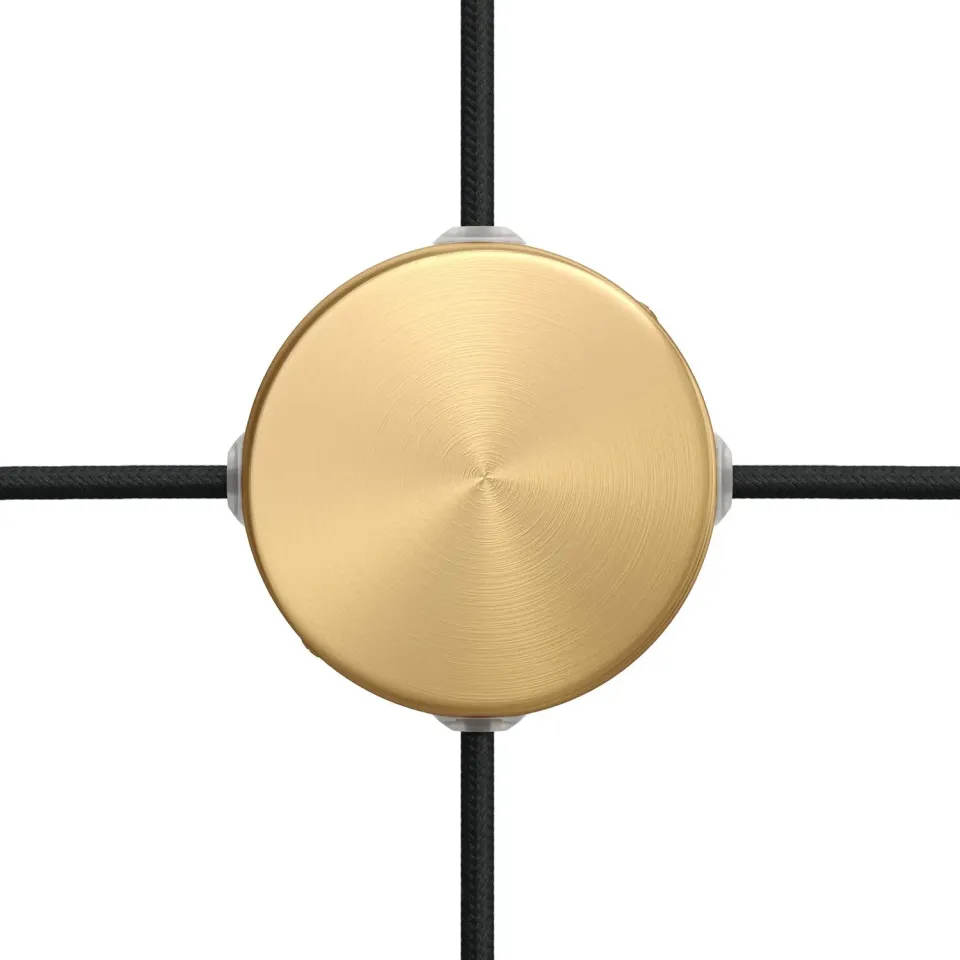 Creative Cables Mini Rosone Metallo Bronzo 4 Fori 83 mm