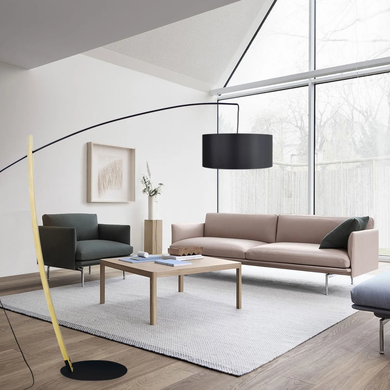 Tosel Husqvarna piantana arco nero 45x190 cm