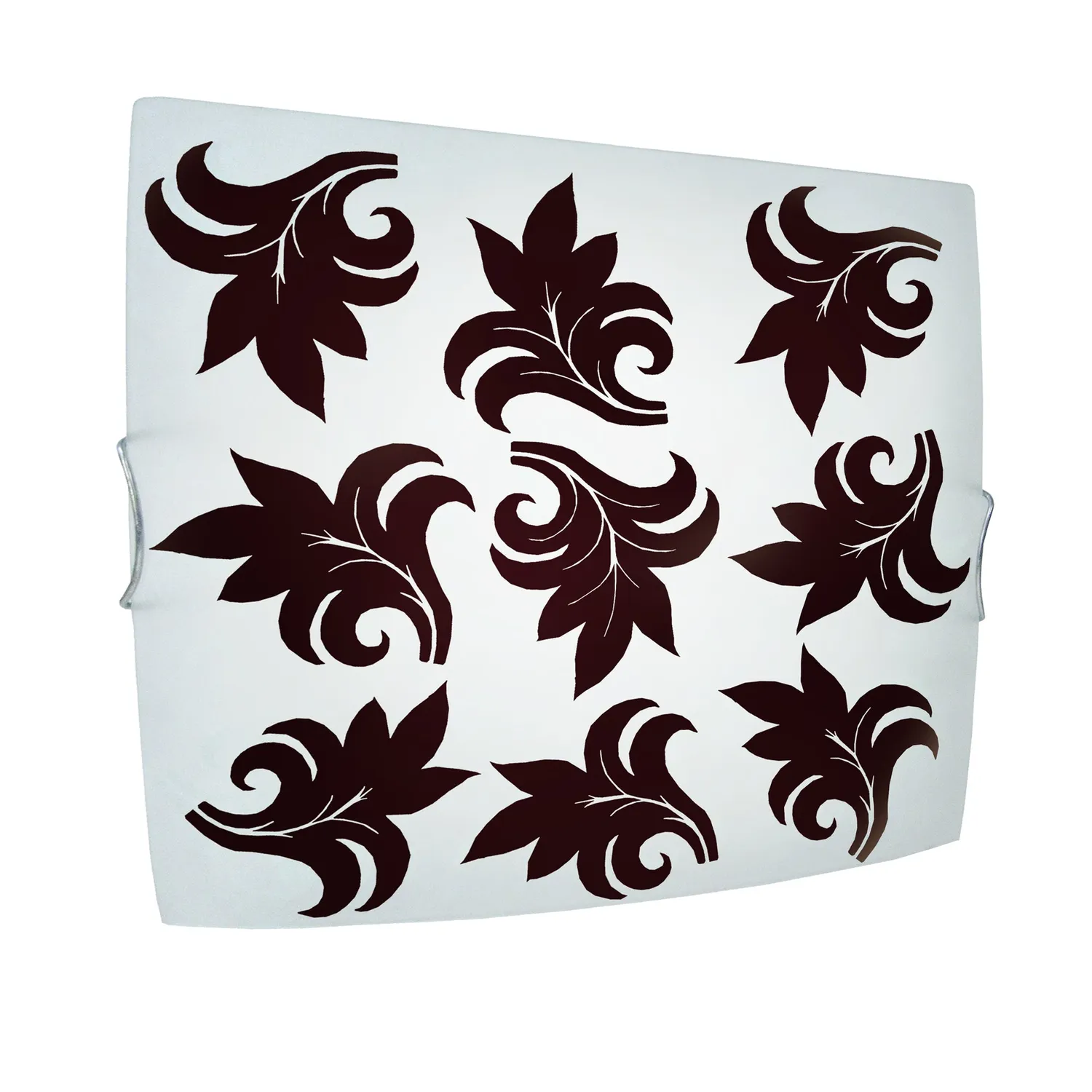Tosel Mae Fleur plafoniera quadrata nera 30 cm
