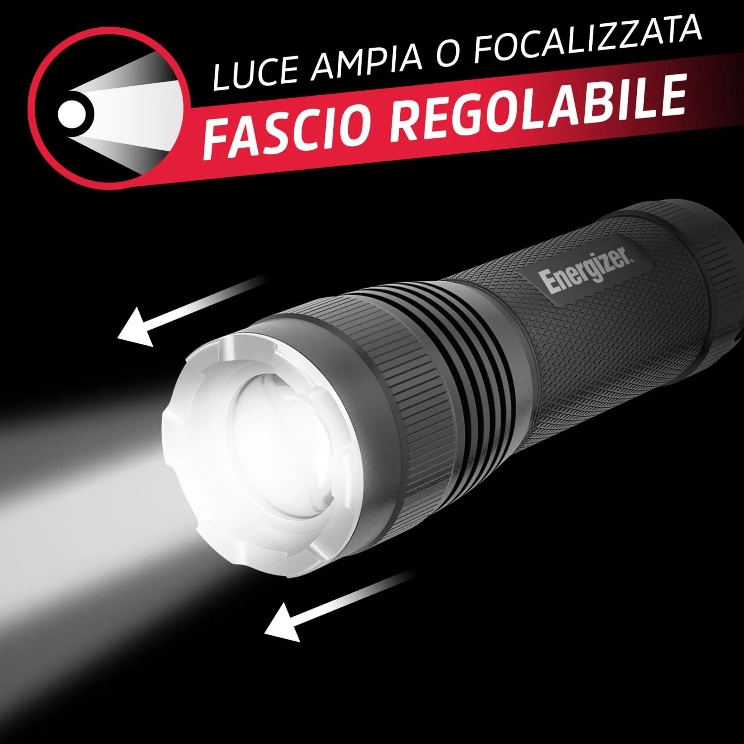 Eveready Torcia LED Nera 270 Lumen 2 pezzi AAA
