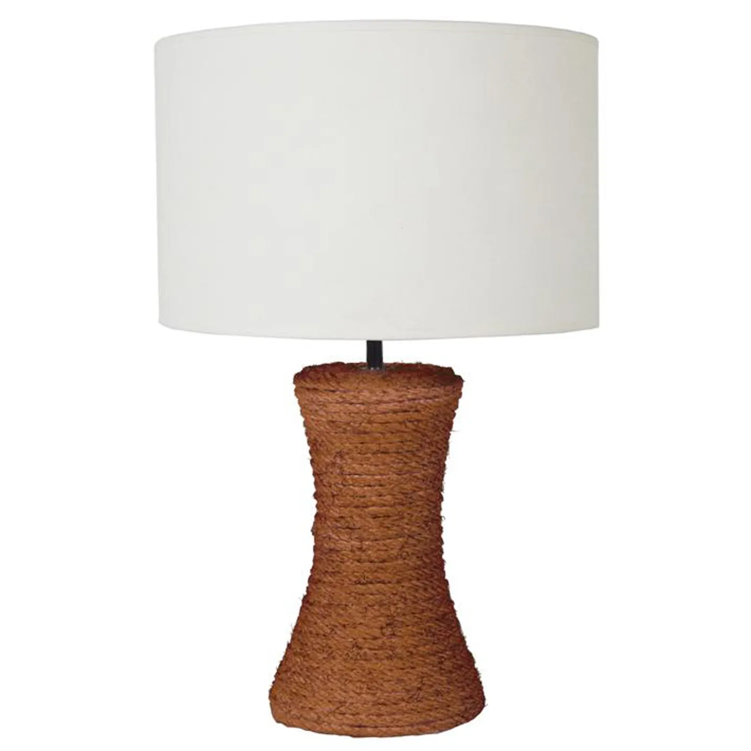Tosel Trompeta Cordes lampada da tavolo sisal naturale 30x50cm