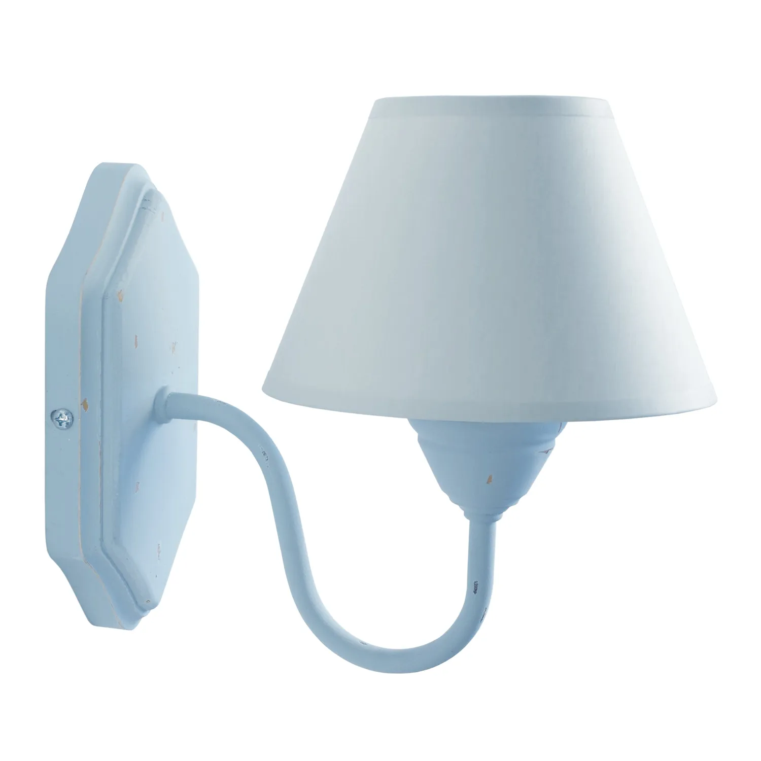 Tosel Issy applique legno metallo bianca E14 22x16cm