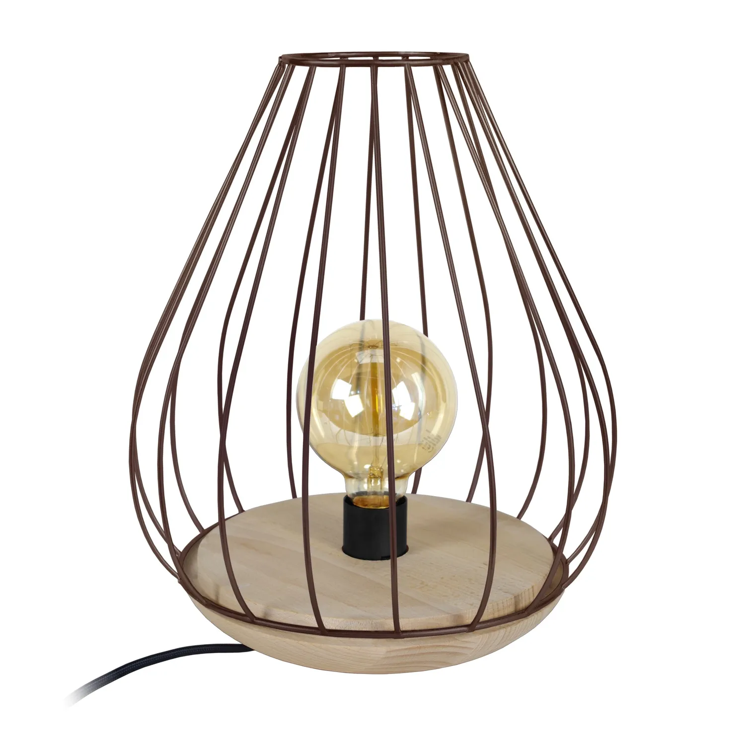 Tosel Cividale lampada comodino bianca 25x35cm