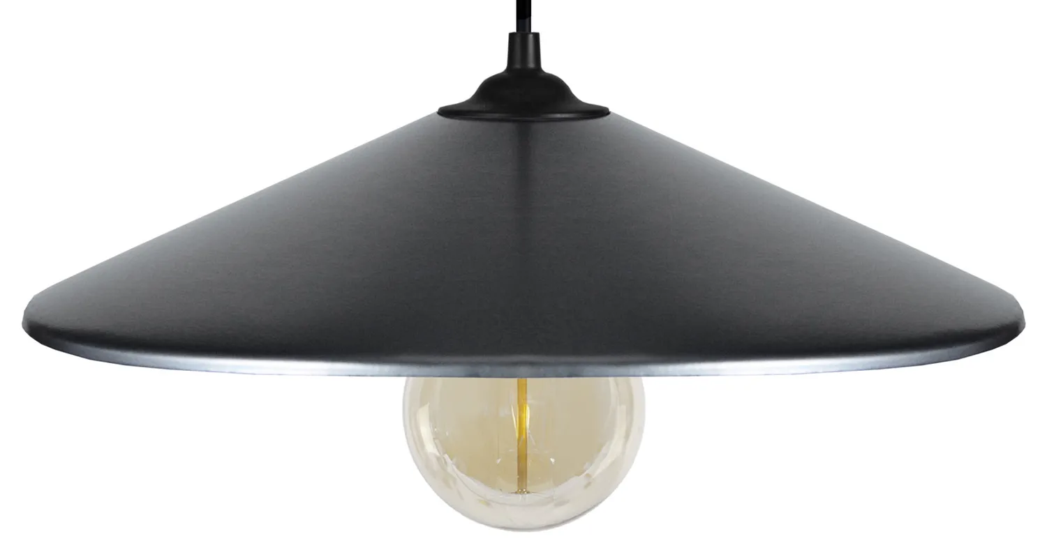 Tosel Cone sospensione metallo bianco avorio E27